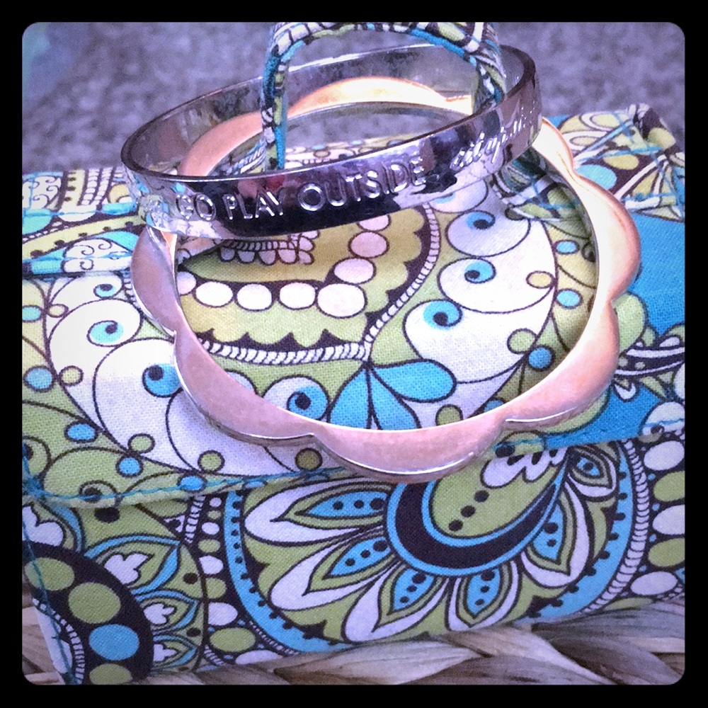 Silver Kate Spade Bangles